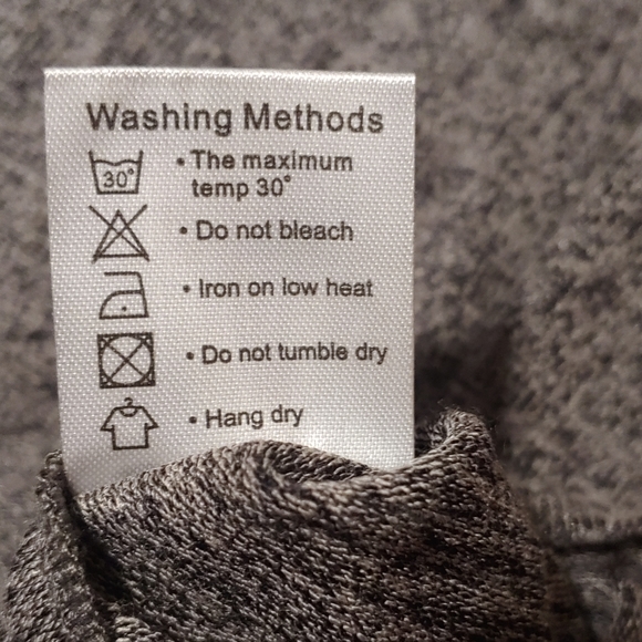 Gray Dolman Sleeve Oversized Asymmetrical Rayon Tunic Sweater Women's MEDIUM - Picture 9 of 9